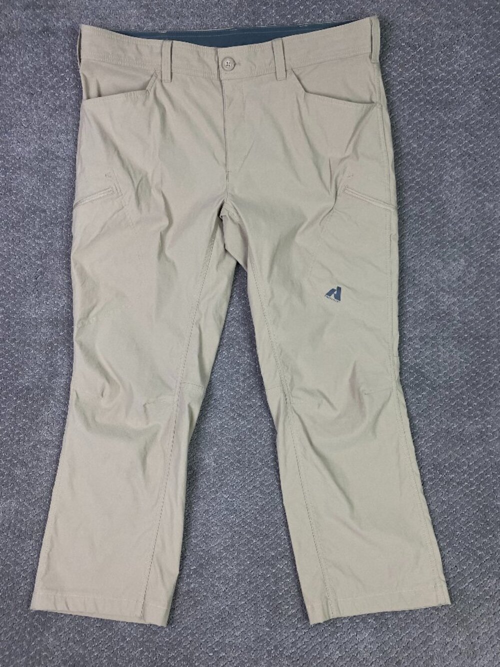 Eddie Bauer First Ascent Pants Mens 38x32 Fit 38x28 Khaki Guide Pro Hiking Cargo